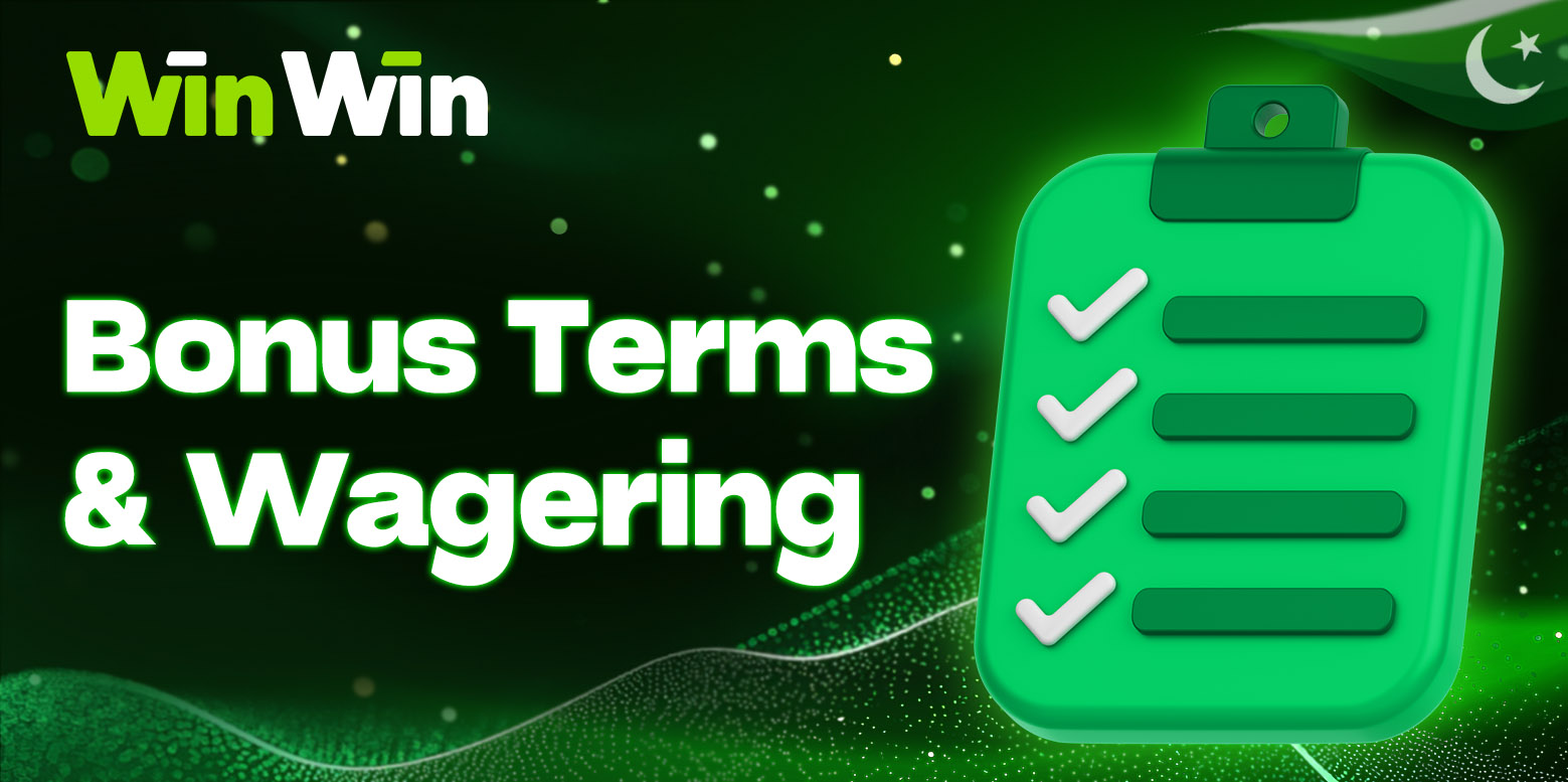 Details of WinWin bonus terms and wagering requirements